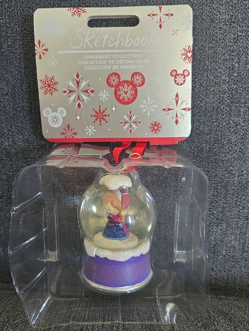 Disney Sketchbook Collection Ornament Frozen's Anna Snowglobe